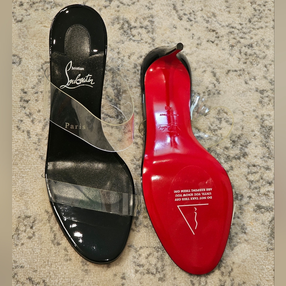 New Christian Louboutin Just Nothing Black Heels In Size 40